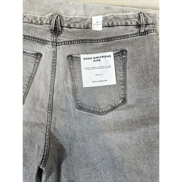 Good American Denim Jeans Gray High Rise Straight Women’s Plus Size 24 - Picture 16 of 16